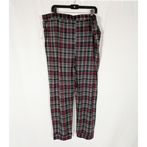Sonoma PJ Pants XXL Men's Gray Red Plaid Seriously Soft Pajama Drawstring Pocket - Picture 5 of 6